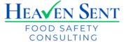 blue and green logo for heaven sent food safety consulting